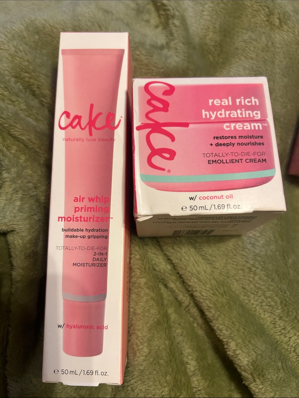 Cake Pink Hydrating Cream & Air Whip Priming Moisturizer Duo